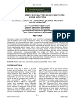 A Study On Systemic Risk Factors For Primary Open