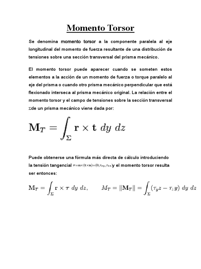 Momento Torsor | PDF