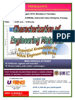 Characterization of Engineering Materials August 2015