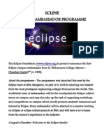 Campus Embassador For Eclipse...