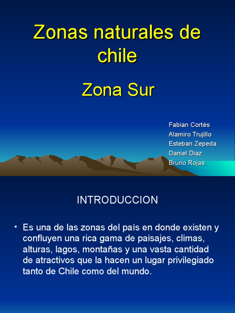 Zonas Naturales de Chile | PDF | Andes | Chile