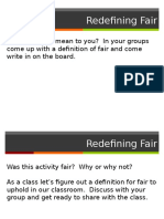 Redefining Fair