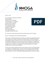 Letter From New Mexico OIl and Gas Association To San Juan College Board