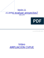 Sesión 11 Cómo Evaluar Proyectos