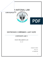 Chanakya National Law University: Distressed Companies: Last Hope