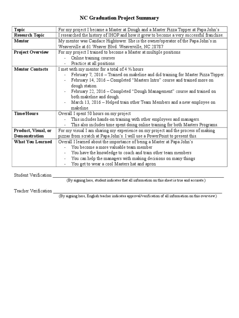 Project Summary | PDF