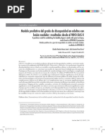 Modelo Predictivo Del Grado de Discapacidad en Adultos Con Lesión Medular