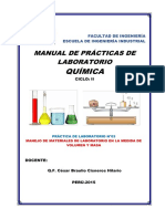 Informe Quimica - Volumen y Masa