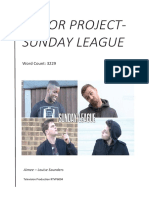 Sunday League Report