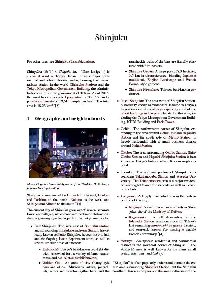 Shinjuku PDF | PDF | Transport | Railway