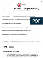 CAE - Essay - LEARNING ENGLISH