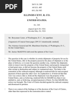 Illinois Central RR v. United States, 265 U.S. 209 (1924)