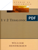 Comentario Al Nuevo Testamento - 1 y 2 Tesalonicenses - William Hendriksen