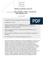 Oklahoma Natural Gas Co. v. Oklahoma, 273 U.S. 257 (1927)