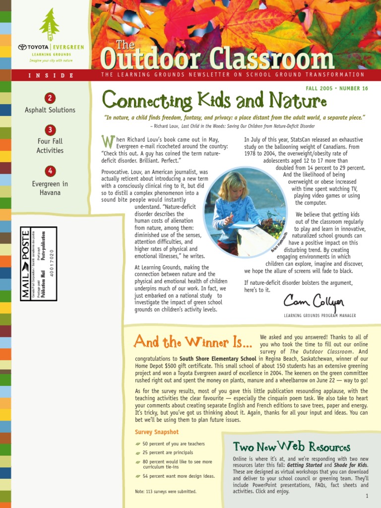 16 - Learning Grounds Newsletters, Fall 2005 | PDF | Asphalt | Nature