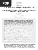 ALA Schechter Poultry Corp. v. United States, 295 U.S. 495 (1935)