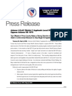 Press Release - LULAC District 3 SB1070