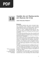 Gestão de Restaurantes Em Epoca de Crise