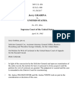 Grabina v. United States, 369 U.S. 426 (1962)