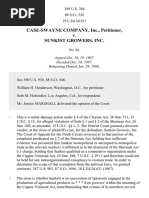 Case-Swayne Co. v. Sunkist Growers, Inc., 389 U.S. 384 (1968)