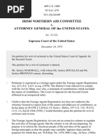Irish Northern Aid Committee v. Attorney General of the United States, 409 U.S. 1080 (1972)