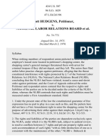 Hudgens v. NLRB, 424 U.S. 507 (1976)