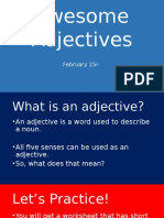 Awesome Adjectives