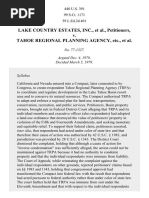 Lake Country Estates, Inc. v. Tahoe Regional Planning Agency, 440 U.S. 391 (1979)