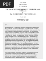 Department of State v. Washington Post Co., 456 U.S. 595 (1982)
