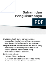 Saham Dan Pengukurannya