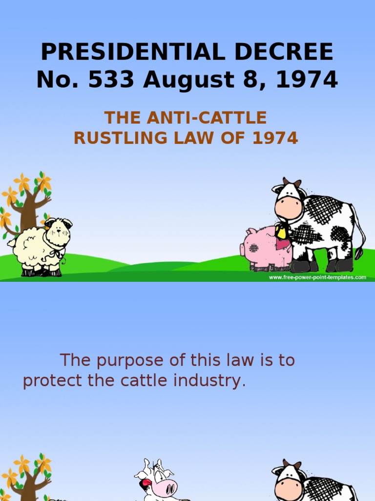 Anti-Cattle Rustling Law Overview | PDF | Calf | Cattle