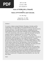 Nebraska v. Wyoming, 507 U.S. 584 (1993)