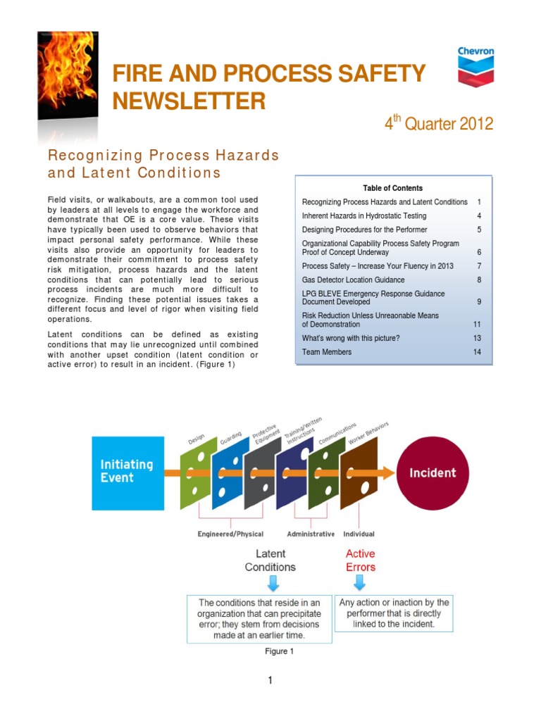 Fire And Process Safety Newsletter 4 Quarter 2012