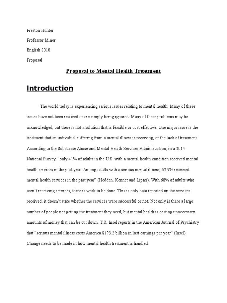 mental health proposal revised Emergency Department Primary Care