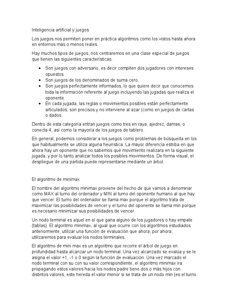 IA en Juegos de Apuesta y Estrategia | PDF | Juego de azar | Áreas de ...