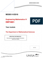 Engineering Mathematics IV: Year Module