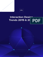 Interaction Design Trends 2015 - & - 2016