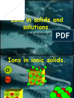 Ions in Solids and Solutions.: CI 4.5 and Revision of 5.1