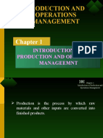 Introduction To Production and Operations Manageemnt