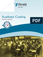 Heald Academic Catalog July 2013