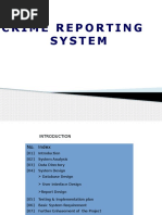 Crime Reporting System