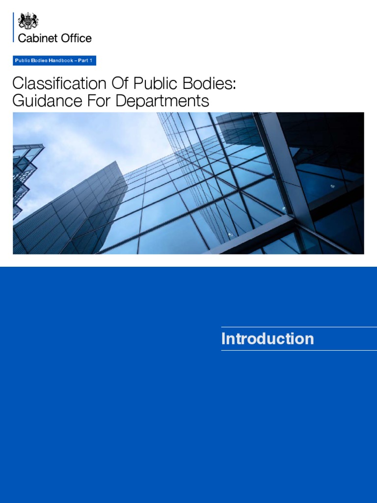 Classification of Public Bodies Guide | PDF | Local Government | Civil ...