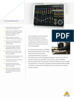BEHRINGER - X-ToUCH P0B1X - Product Information Document