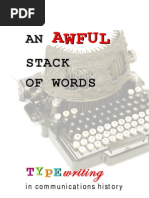 Download An Awful Stack of Words Typewriting in Communications History by Kyle McCaskill SN31090305 doc pdf