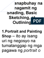 Mga Hanapbuhay Na Gumagamit NG Shading