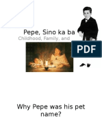 Pepe Sino Ka Ba Family Childhood and Influences
