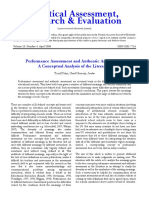 Performance Assessment and Authentic Assessment - A Conceptual Analysis of The Literature