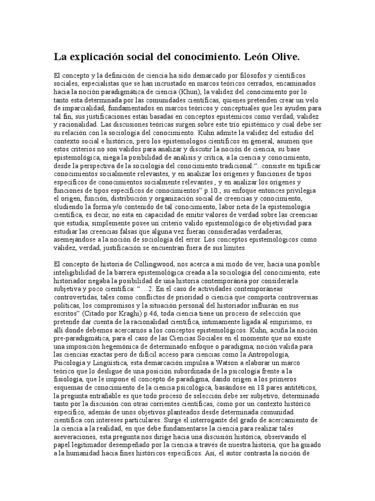 Encuentros entre ciencia y saberes sociales | PDF | Science | Conocimiento