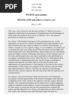 Wurts v. Hoagland, 114 U.S. 606 (1885)