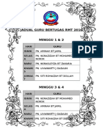 Jadual Guru Bertugas RMT